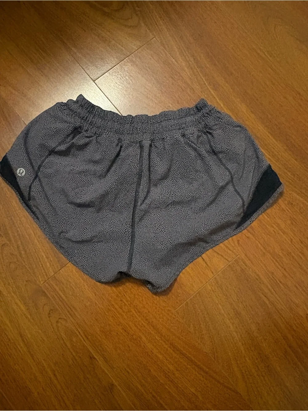 Casual Elastic Waist Gray Women's Shorts - Picture 2 of 3